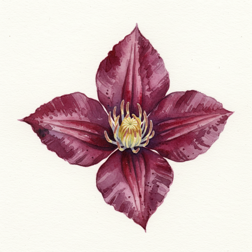 Ernest Markham Clematis