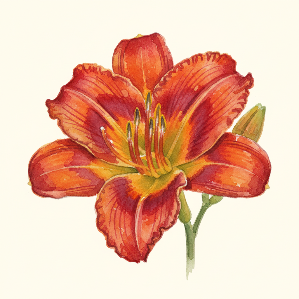 Red Hot Returns Daylily